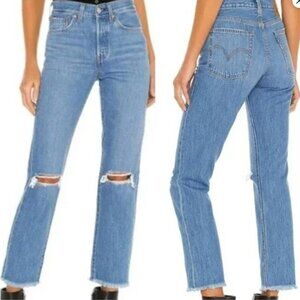 Levis Wedgie Straight Blue Sz 25 Length 26